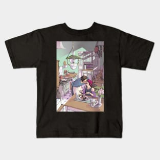 Sousuke And Rin In The Kitchen Kids T-Shirt